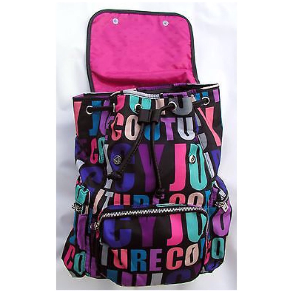 Juicy Couture Logo Fall School Backpack Bag NWT - Picture 6 of 7